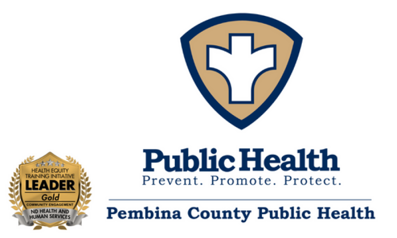 pembina county public health unit with gold health equity badge